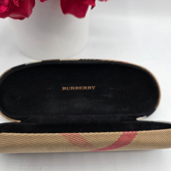 Burberry Nova Check Hard Sunglasses Eyeglasses Case‎ Beige Brown Made in Italy main image 8